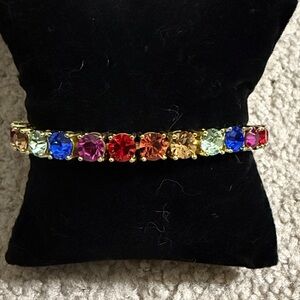 Park Lane Colorful Mini Rainbow Impression Gemstone Bracelet